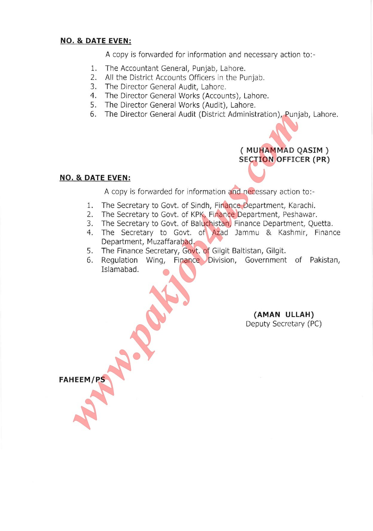 Notification, Revision in the rate of conveyance Charges for Late Sitting 